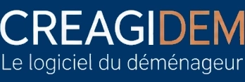 Logo Creagidem fond bleu