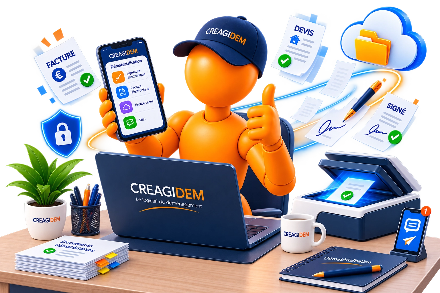 creagidem dematerialisation